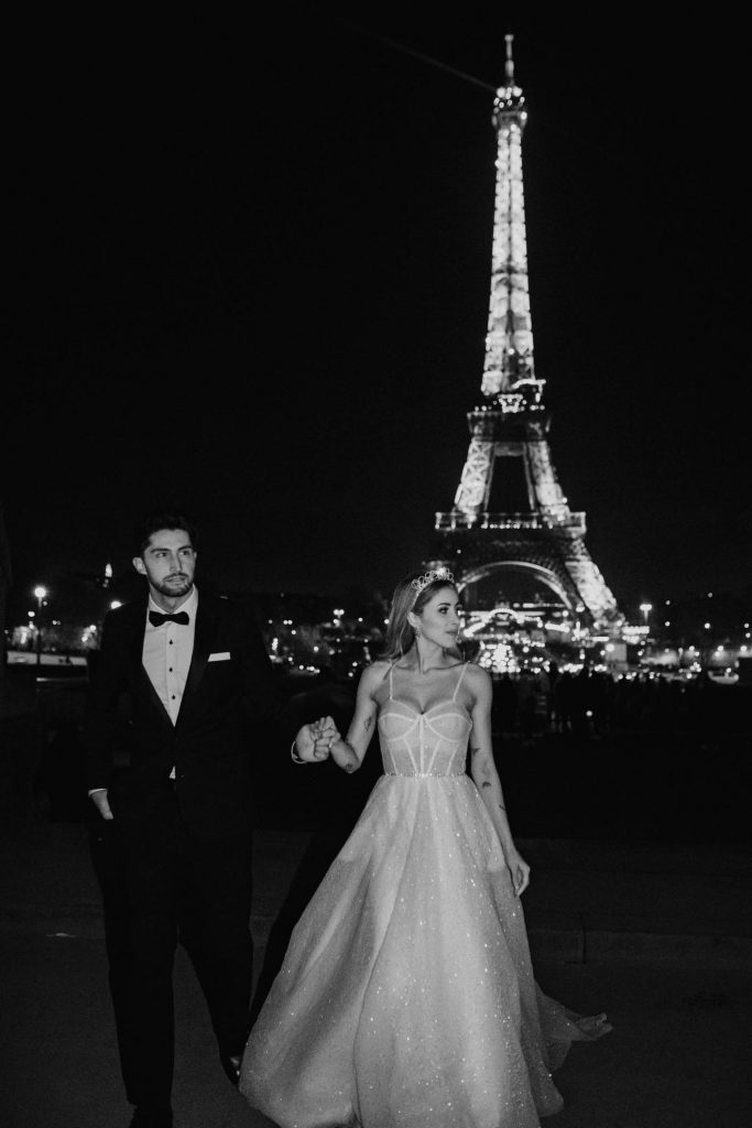 Fotoshooting Eifelturm Hochzeit in Paris