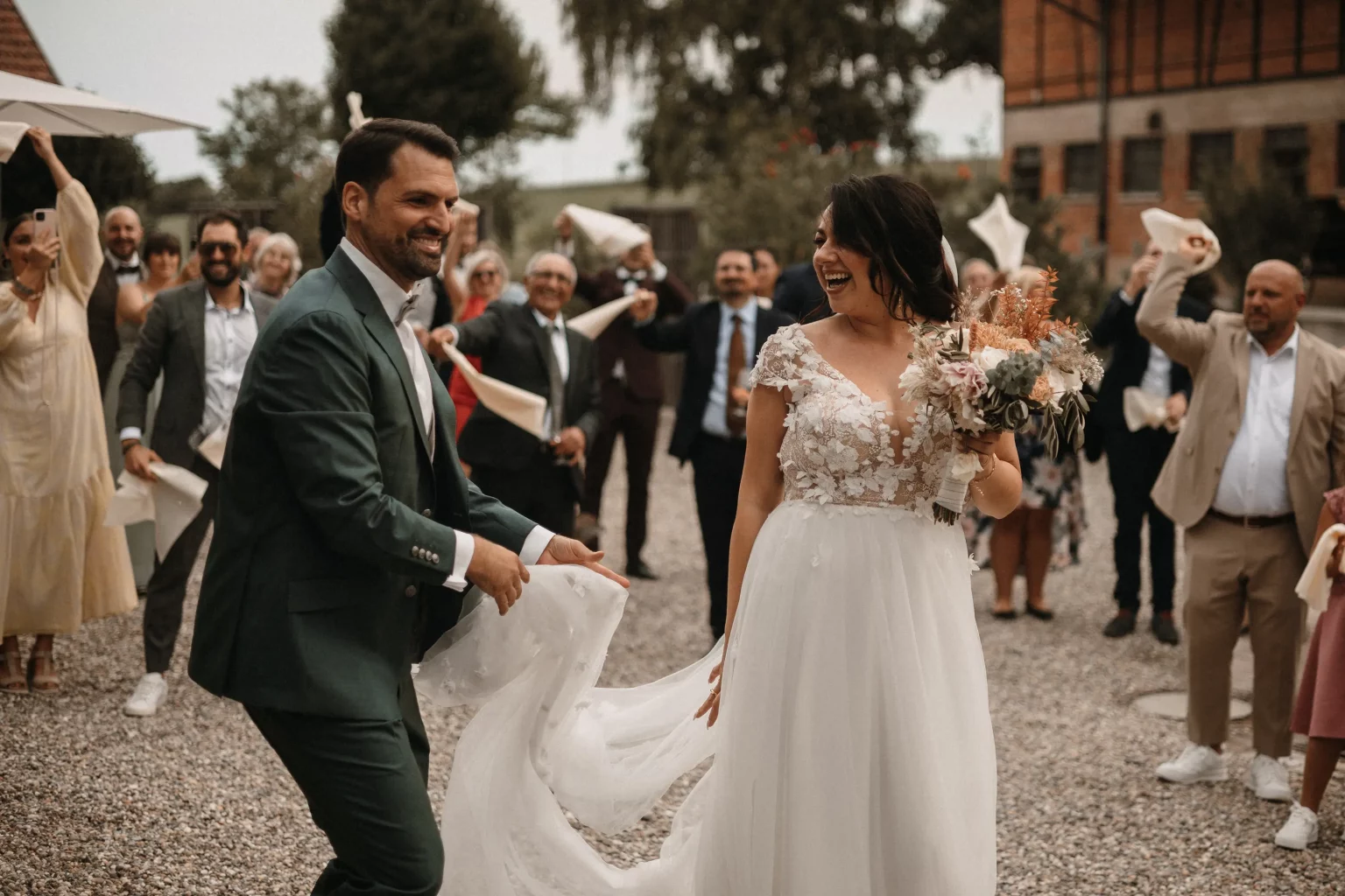Italienische Hochzeit im Steinbachhof in Vaihingen